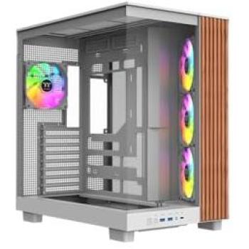 Gabinete Semitorre ATX Thermaltake View 380 XL WS ARGB | Doble Cámara | Compatible con Placas Base de Conectores Ocultos | 4 Ventiladores ARGB de 120 mm | Detalles de