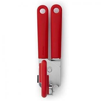 Brabantia Tasty Colours Abrelatas, Acero Inoxidable, Rojo, 6x8x19 cm