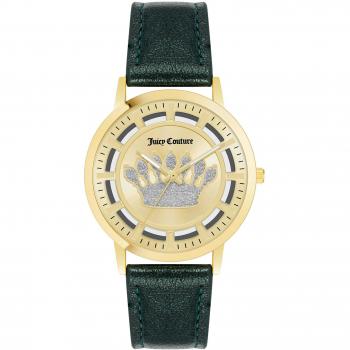 Juicy Couture Women's Quartz Watch JC1344GPGN (Ø 36 mm) Transparent Gold/Green