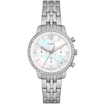Fossil Neutra Chronograph Women's Silver Watch ES5357 Stainless Steel