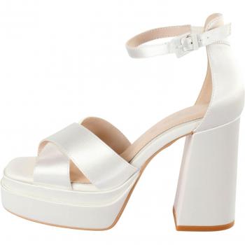 Zapatos de Tacón Alto para Mujer Buffalo Bonny Cross en Color Blanco - Talla 39 (EU)