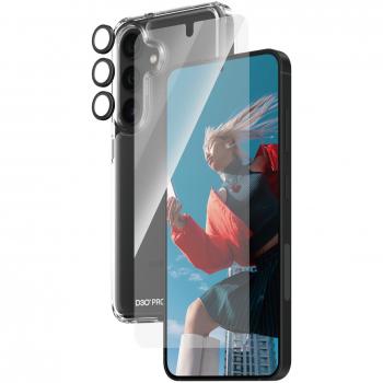 Funda para Móvil Panzer Glass B1210+7350 Transparente Galaxy S24 - PanzerGlass 3-in-1 Bundle Glas, Case, Cam Protector de pantalla Samsung 1 pieza(s)