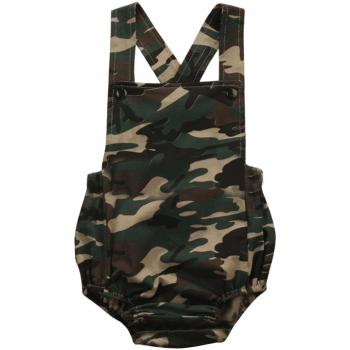 Moda niño recién nacido niñas Siamesas ropa estilo mono bebé mono una pieza traje de camuflaje para 0-6 meses bebé talla S