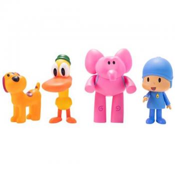 Pack 4 Súper Figuras Pocoyó y sus amigos (Bandai)