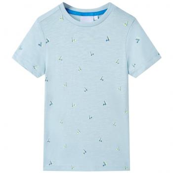Camiseta infantil azul claro 140