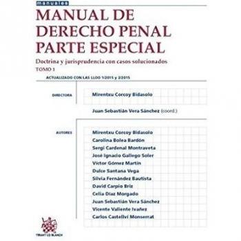 Manual de Derecho Penal Parte Especial Tomo 1 Doctrina y Jurisprudencia con Casos Solucionados