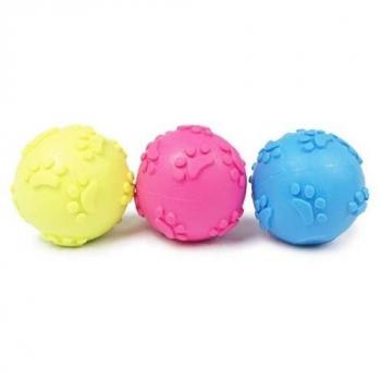 Pelota de Juguete Ibañez para Perros, Resistente y Divertida con Huellas en Relieve