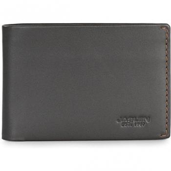 Cartera Para Hombre Lyon de Piel con Bloqueo RFID en Color Marrón Oscuro-Marrón