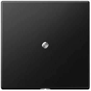 JUNG LS990 Graphite Black Matte Central Cover Plate with Cable Entry and Strain Relief