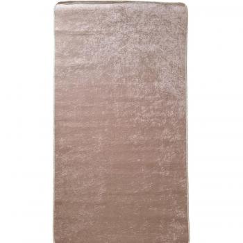 Alfombra interior lisa de poliéster 120 x 180 cm - beige