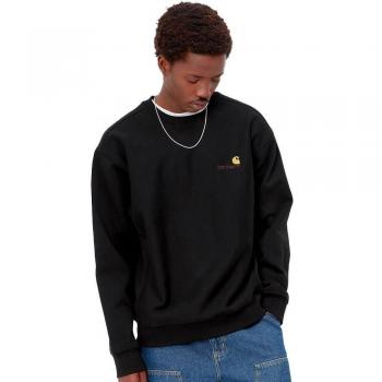 Carhartt WIP Men's American Script Sweatshirt - Black/Black/Gold