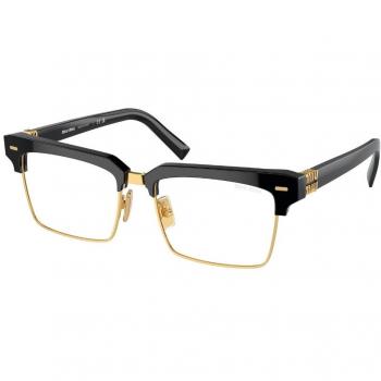 Miu Miu MU10ZS Col. 1AB08N Women's Sunglasses, Square Shape, Black Color, Size 54mm, Blue Light Block Available