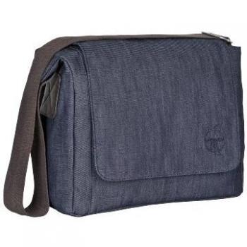 Lässig bolsa de pañales - Green Label - Pequeña actualización Messenger Bag - Denim Blue - Nuevo dibujo