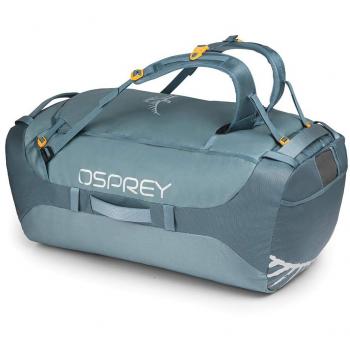 Osprey Transporter 130 Unisex Durable Duffel Travel Pack with Harness - Keystone Grey