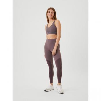 Borg High Waist Tonal Tights Brown, XL