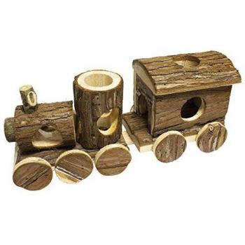 ICA TREN32 Accesorio de Recreo Tren Natural Rustico para Roedores