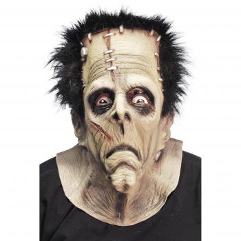 Smiffys-24090 Halloween Careta de Monstruo, para la Cabeza, látex, Color marrón, Tamaño único