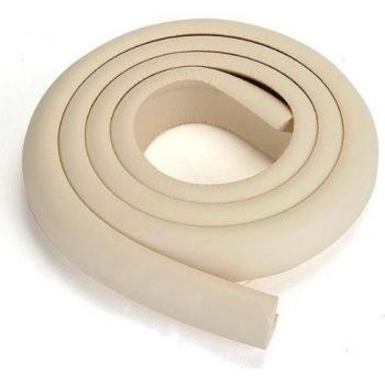 SODIAL(R) Protector 2m Esquina Mesa Mueble Antigolpes Seguridad para Ninos Bebe Beige