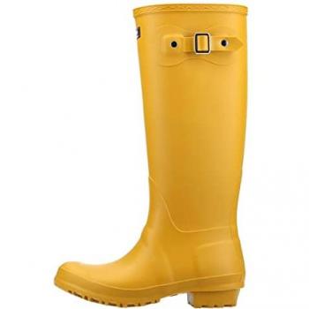 Cotswold Sandringham Waterproof Women's Wellington Boots - Yellow Mixed Material - Size UK 4