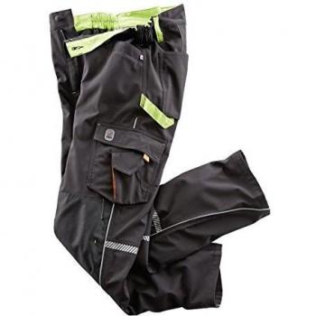 Pantalones Softshell Terrax Workwear Talla 52 Negro/Lima