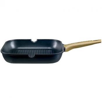 BEPER Teka Sartén para Asar de 28 cm, Aluminio, Negro