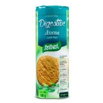 Organic Oat Digestive Biscuits, Sugar-Free, 190g - Santiveri