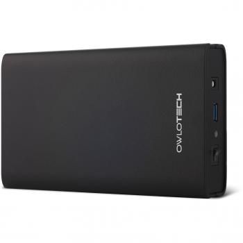 Owlotech OW1089 - Caja externa USB 3.0 para discos duros SATA de 3.5, color negro