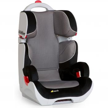 Hauck Bodyguard - Asiento de coche, grupo II/III para niños de 3-12 años o 15-36 kg de peso, color negro/gris, talla 44 x 46.5 x 70 cm