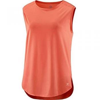 SALOMON Comet Breeze Tank Camiseta De Tirantes, Mujer, Camellia, XS