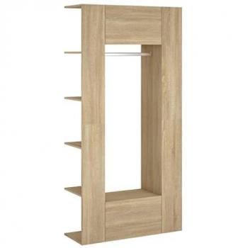 Muebles de recibidor 2 uds madera contrachapada roble sonoma vidaXL