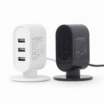 Cargador de dispositivo móvil Gembird EG-U3C3A-01-MX