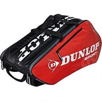 Dunlop Tour Termo - Raquetero de 10 raquetas, color nero/rojo