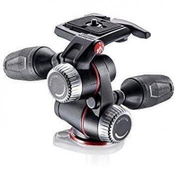 Manfrotto Cabeza de Trípode X-Pro de 3 Vías, Cabezal de Bola Fluido, Estabilizador de Cámara, Accesorios de Fotografía para la Creación de Contenido, Fotografía Profesional