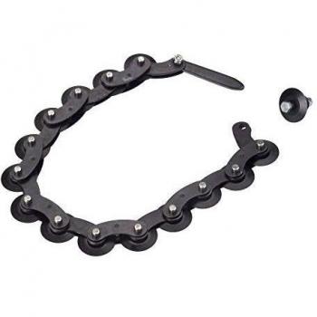 Cortadora de tubos HAZET 4682-03 con cadena, adecuada para cortar tubos de diferentes diámetros, fabricada en acero de alta calidad, diseño ergonómico para un mejor agarre y manejo, mecanismo de corte preciso y