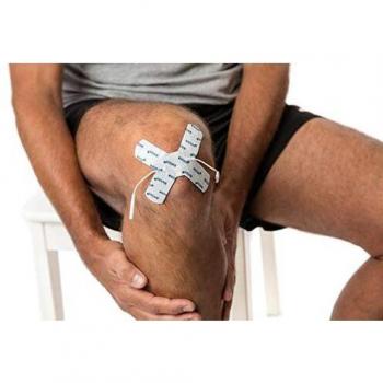 2 Electrodos especiales para articulaciones de axion | para punto de dolor o partes redondas del cuerpo | para su electroestimulador TENS EMS | en forma de X
