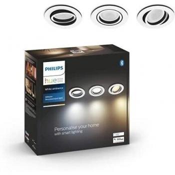 Empotrable Philips Hue Milliskin LED 3 redondo aluminio