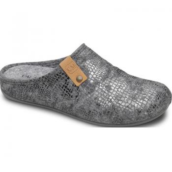 ZAPATOS PARA IR POR CASA CALZAMEDI 6578 PLATA, Calzado de casa de Mujer, características: diseño cómodo y ligero, suela antideslizante, material transpirable, fácil de poner y quitar