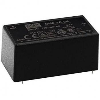 Mean Well IRM-20-24 Unidad de Fuente de Alimentación 20 W Negro