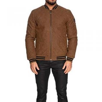 Guess UOMO Giubbotto Preppy Marrone Mod. M93L35 XL