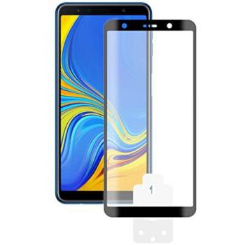 Protector de Pantalla Cristal Templado 2.5D para Samsung Galaxy A7 2018, vidrio templado, grosor 0.33 mm, color negro