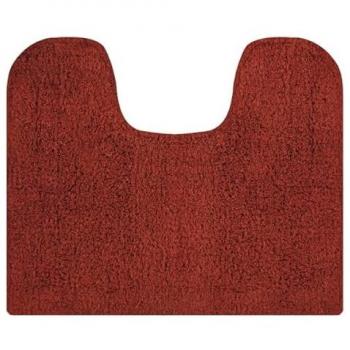 Alfombra de baño de algodón 45 x 35 cm color terracota MSV