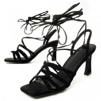 Sandalia con Tacón para Mujer Montevita Sanndal8 88468 Negro Talla: 38