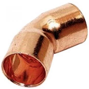 Codo de cobre para soldar 28X45º Hembra Hembra de Comap-Sudo
