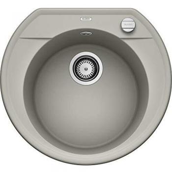 BLANCO Rondoval 45-Fregadero de Cocina, Color Gris Perla, Silgranit