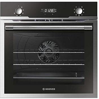 Hoover H-OVEN 500 - HOZ5870IN - Horno pirolítico, 70 litros, 3 resistencias, Temporizador, 9 funciones, Ventilador de enfriamiento, A, Inox y Negro