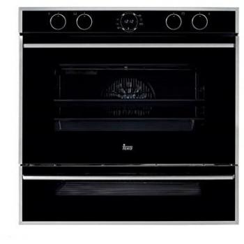 Horno Multifunción Teka DoubleCook HLD 45.15 de 60 cm con 2 Cavidades, Control Táctil y Doble Cristal, Negro e Inoxidable, Capacidad Total de 56L