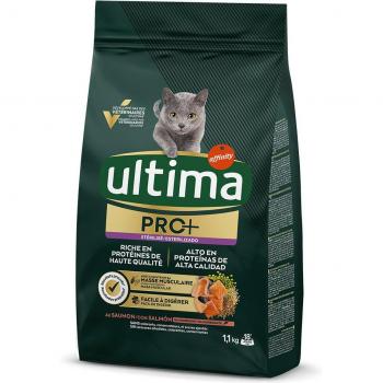 Ultima Cat PRO+ Sterilized Salmón - 2 x 1,1 kg - Pack Ahorro