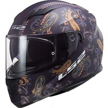 LS2 NC Casco de Moto, Hombre, Morado, XS