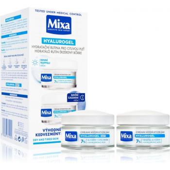 Conjunto Dúo Mixa Hyalurogel Crema Hidratante y Regeneradora con Ácido Hialurónico 2x50 ml