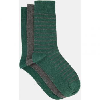Pack de tres pares de calcetines de hombre en algodón orgánico Dustin